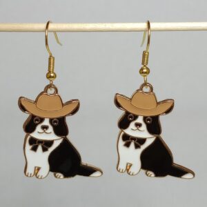 Cowboy Dog Earrings