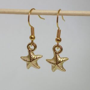 Gold Starfish Earrings