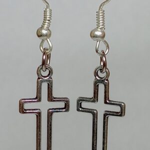 Silver Cross Earrings