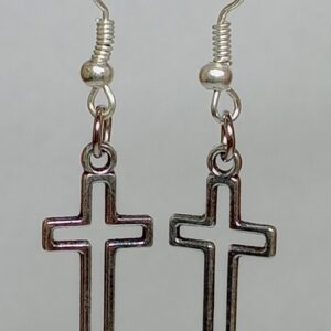 Silver Cross Earrings