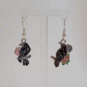 Gothic Crow Earrings