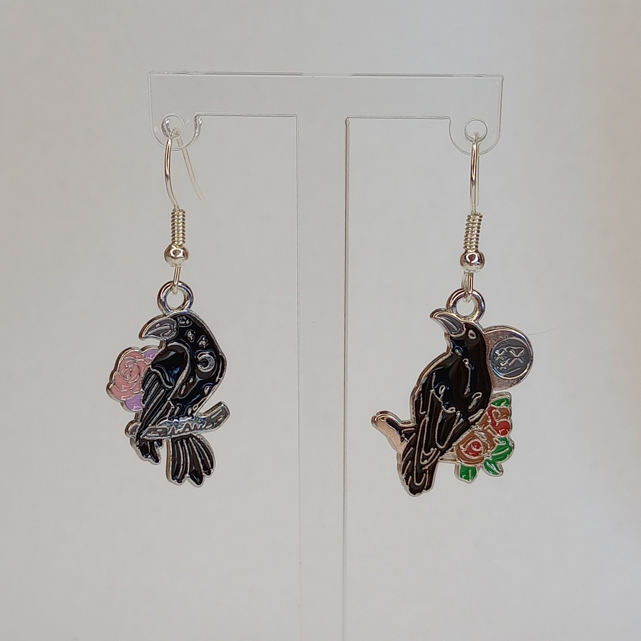 Gothic Crow Earrings