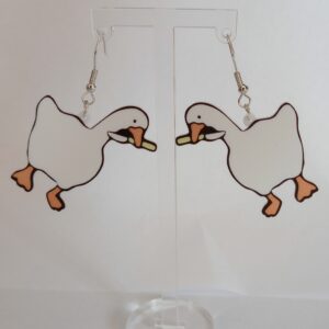 Knife Goose Earrings