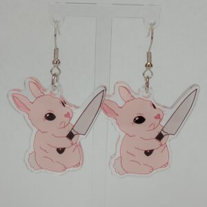 Knife Bunny Earrings