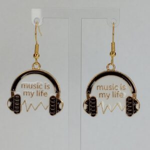 "Music Is My Life" Earrings