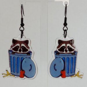 Racoon - Trash Panda Earrings
