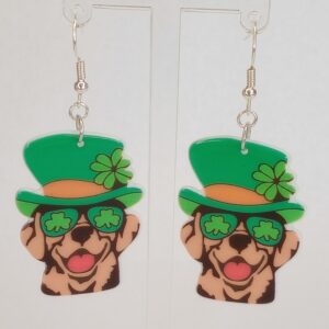 Saint Patrick Dog Earrings