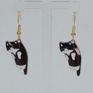 Tuxedo Kitty Earrings