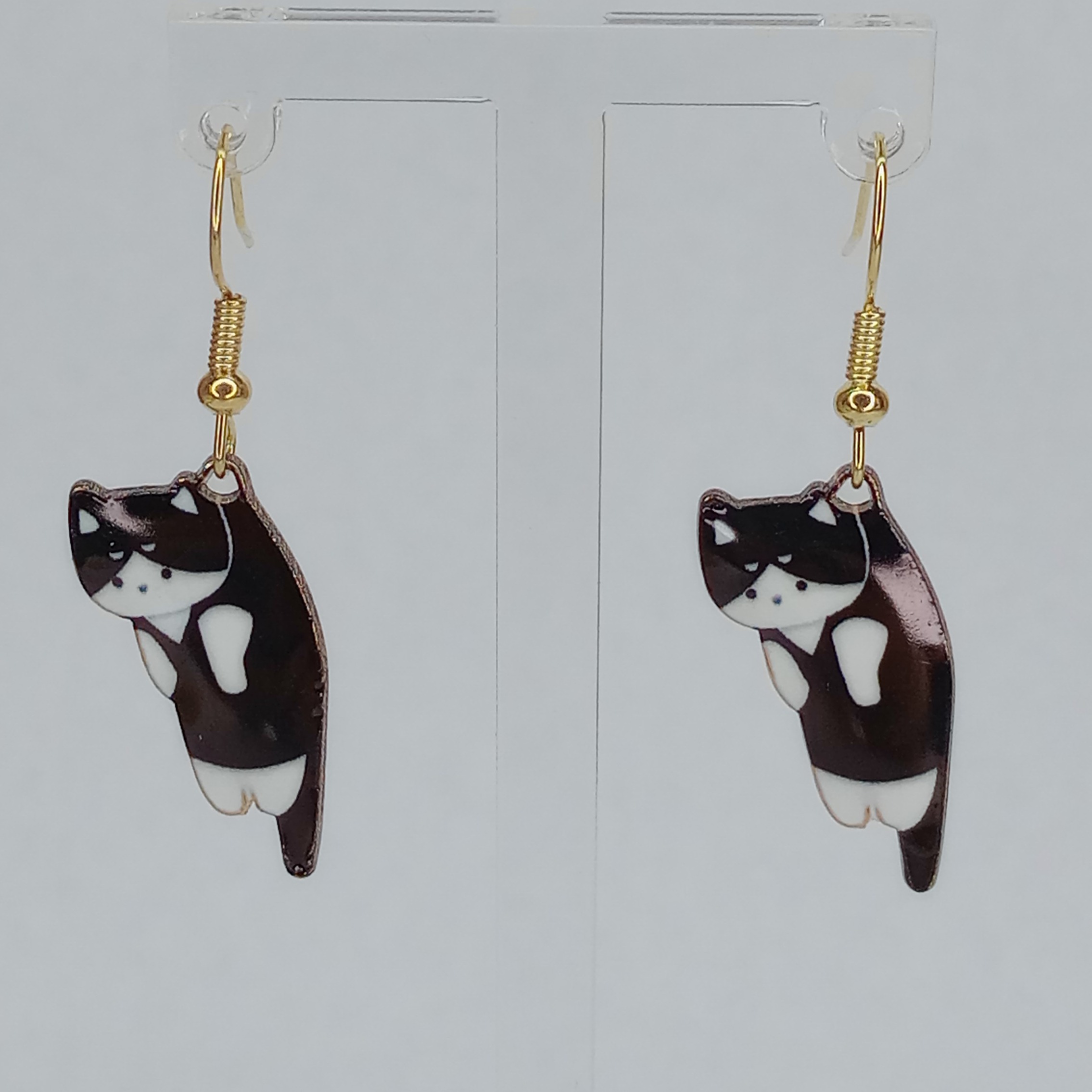 Tuxedo Kitty Earrings