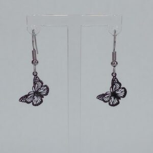 Black Butterfly Earrings