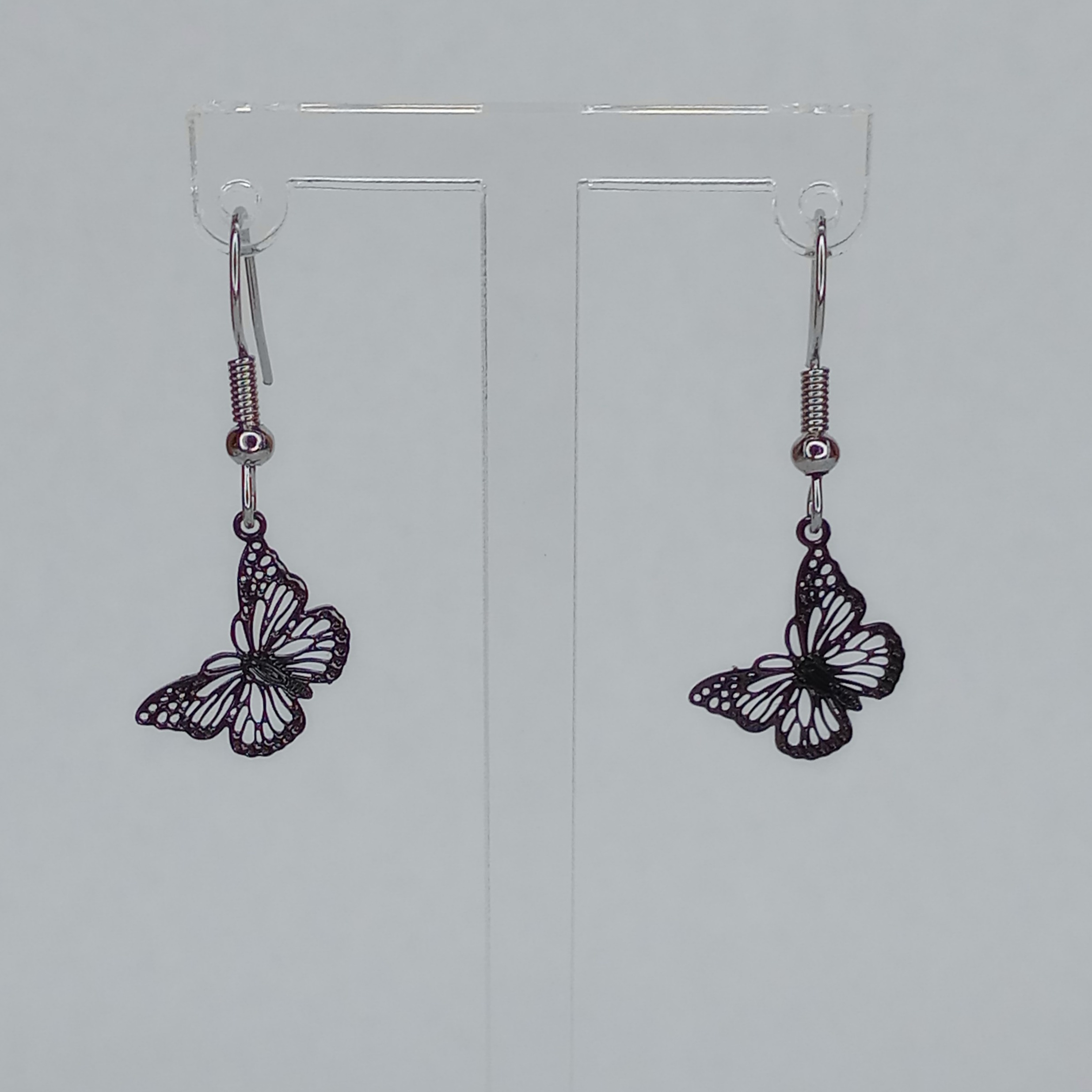 Black Butterfly Earrings
