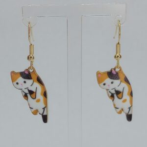 Calico Kitty Earrings