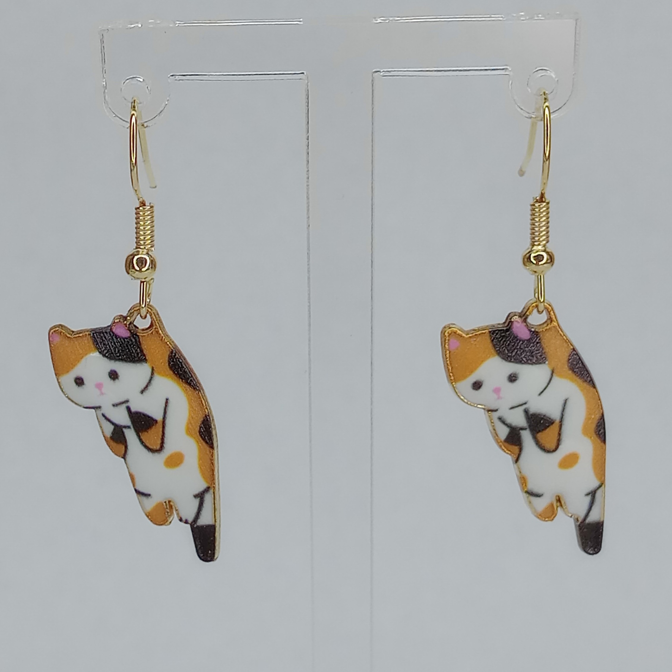 Calico Kitty Earrings